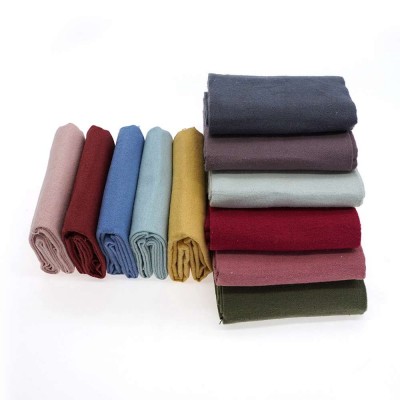 Lots Of Environmental Batch Yarn Dyed Brushed Woven Cotton Flannel Fabric