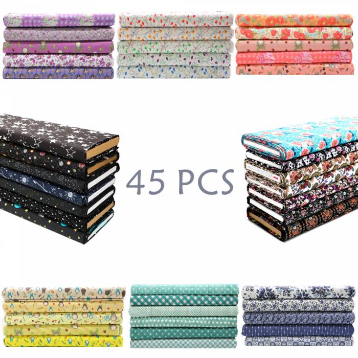 Printed Fabric Bundles Squares 100% Cotton Floral Printed Sewing Supplies Fabric For Quilting Patchwork Diy Craft Fabric